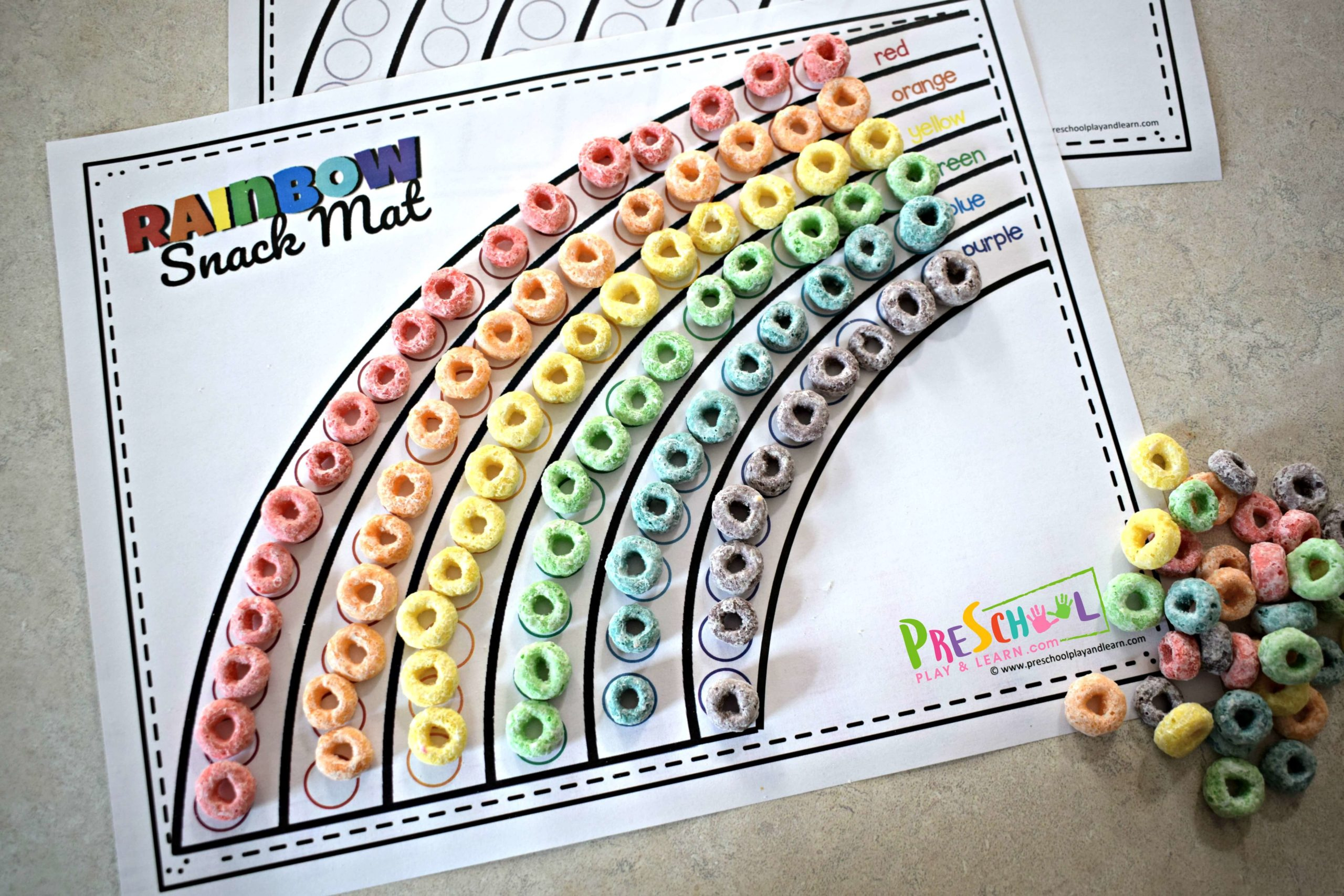 🌈 Free Printable Rainbow Color Matching Game within Counting on a Rainbow Free Printable