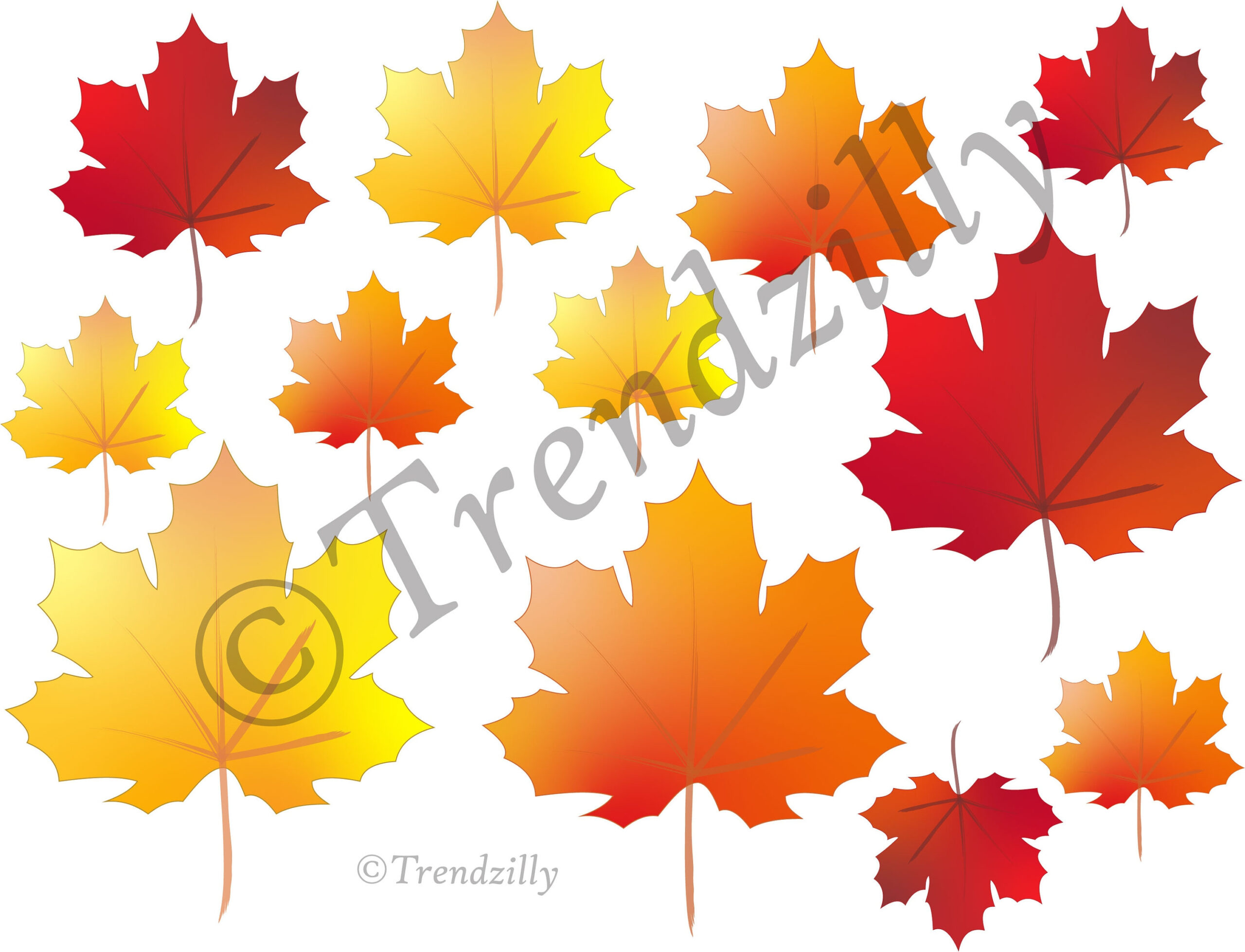 Fall Leaf Printable, Thanksgiving Decorations, Oktoberfest pertaining to Free Printable Thanksgiving Leaves