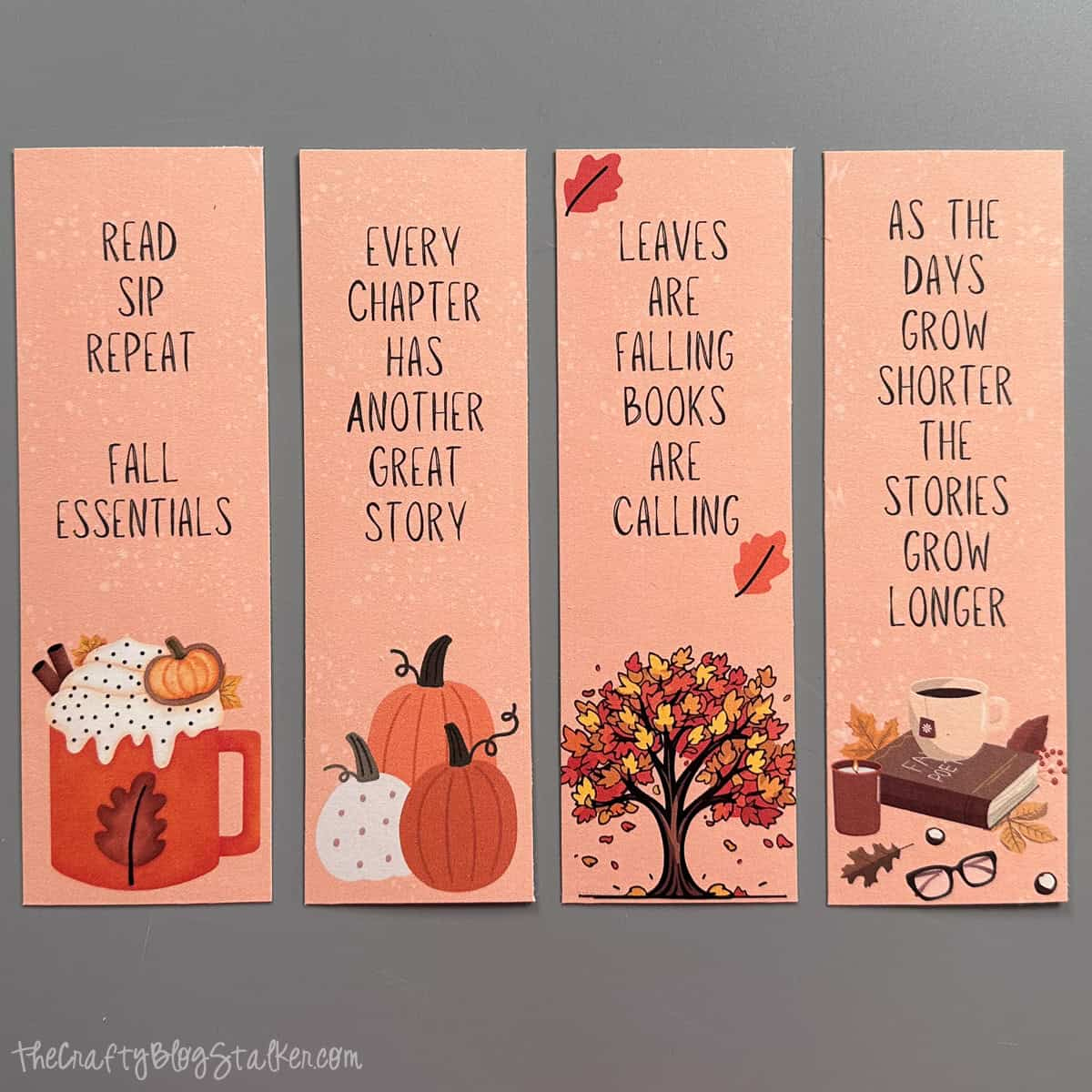 Fall Printable Bookmarks Free - The Crafty Blog Stalker pertaining to Fall Bookmarks Free Printable