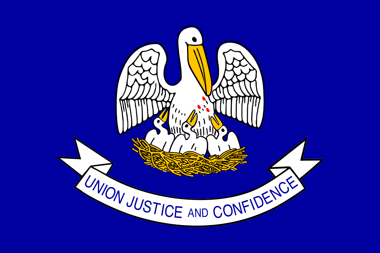 File:flag Of Louisiana (2006–2010).Svg - Wikipedia with Louisiana State Flag Printable