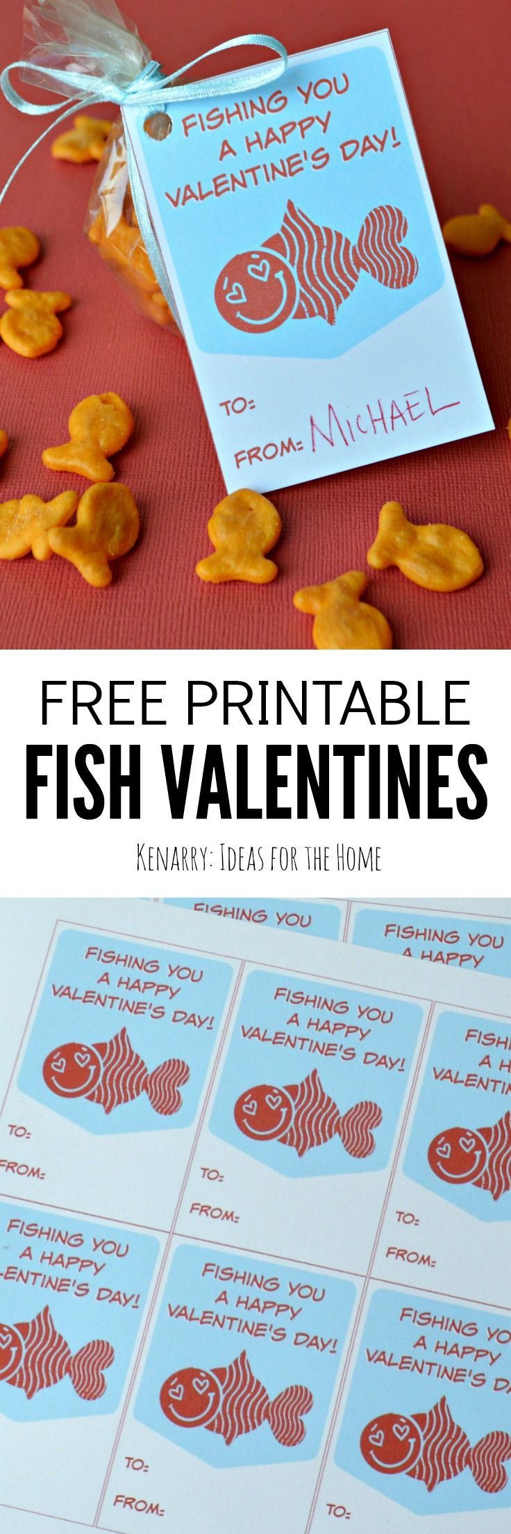 Fish Valentines: Free Printable Cards For Kids inside Free Printable Fish Valentines