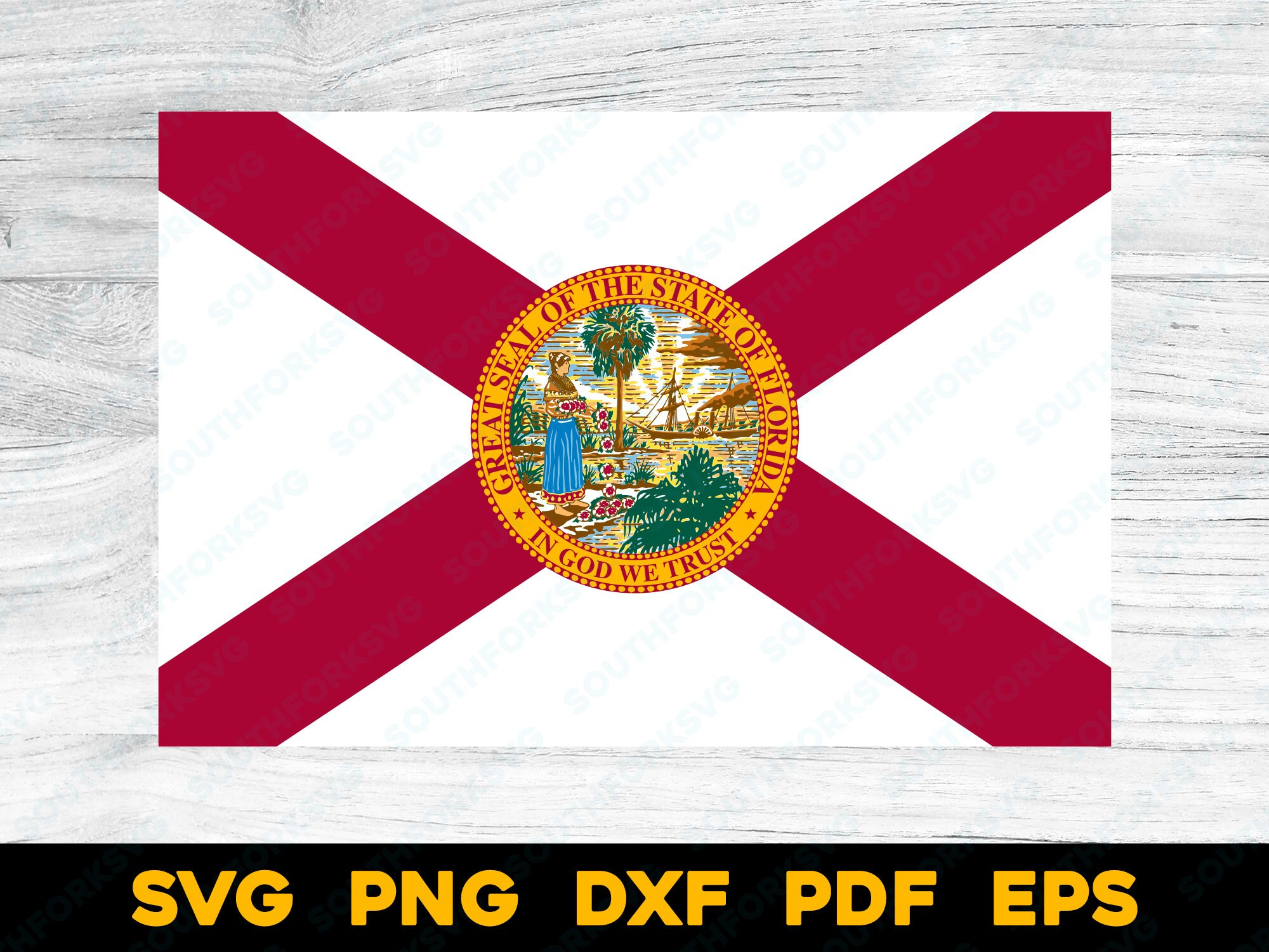 Florida State Flag Svg Png Dxf Eps Pdf Vector Graphic Design pertaining to Printable Florida State Flag