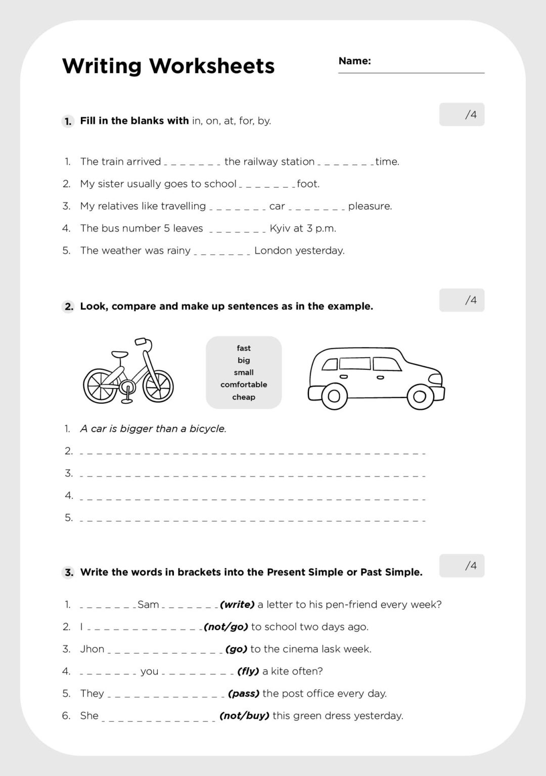 Fourth Grade Writing Worksheets - Worksheets Library with regard to Writing Worksheets Printable For 4Th Grade