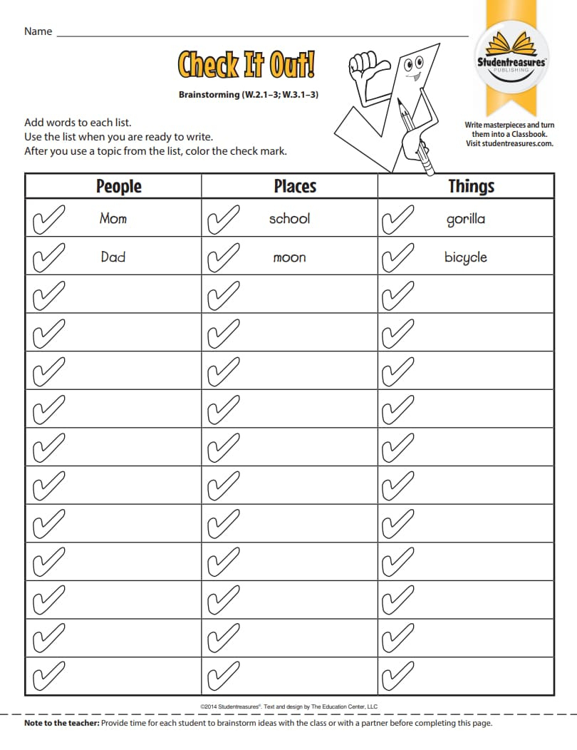 Free 3Rd Grade Writing Worksheets | Studentreasures - Worksheets with regard to Writing Worksheets Printable For Grade 3
