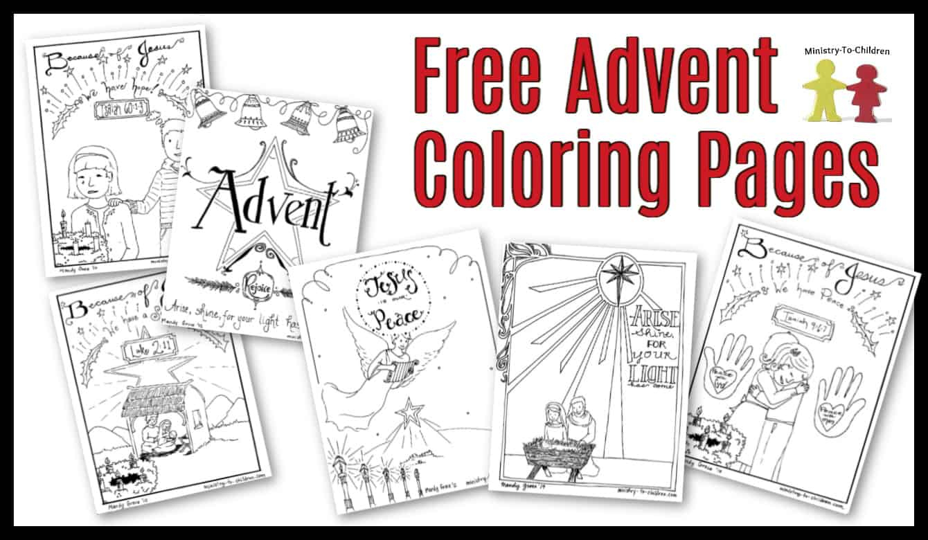 Free Advent Coloring Pages For Kids (Christmas Printables) regarding Free Printable Advent Worksheets