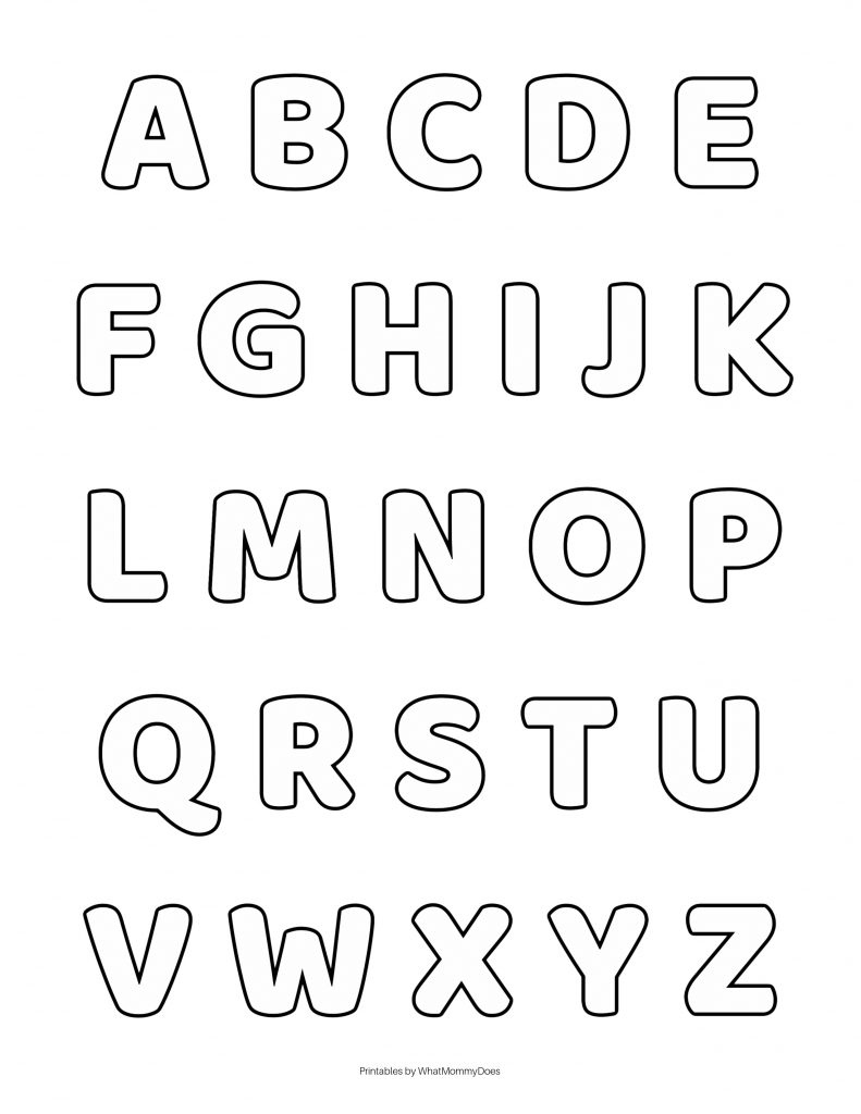 Free Alphabet Printables – Letters, Worksheets, Stencils &amp;amp; Abc inside Cut Out 2 Inch Letter Stencils Printable Free