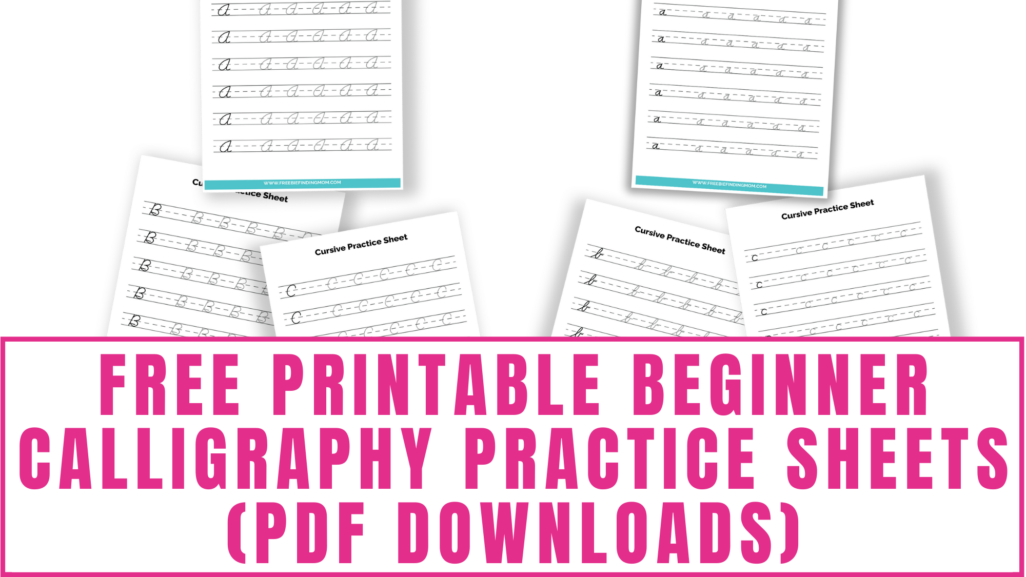 Free Beginner Calligraphy Practice Sheets (Pdfs) in Printable Calligraphy Practice Sheets Free Download
