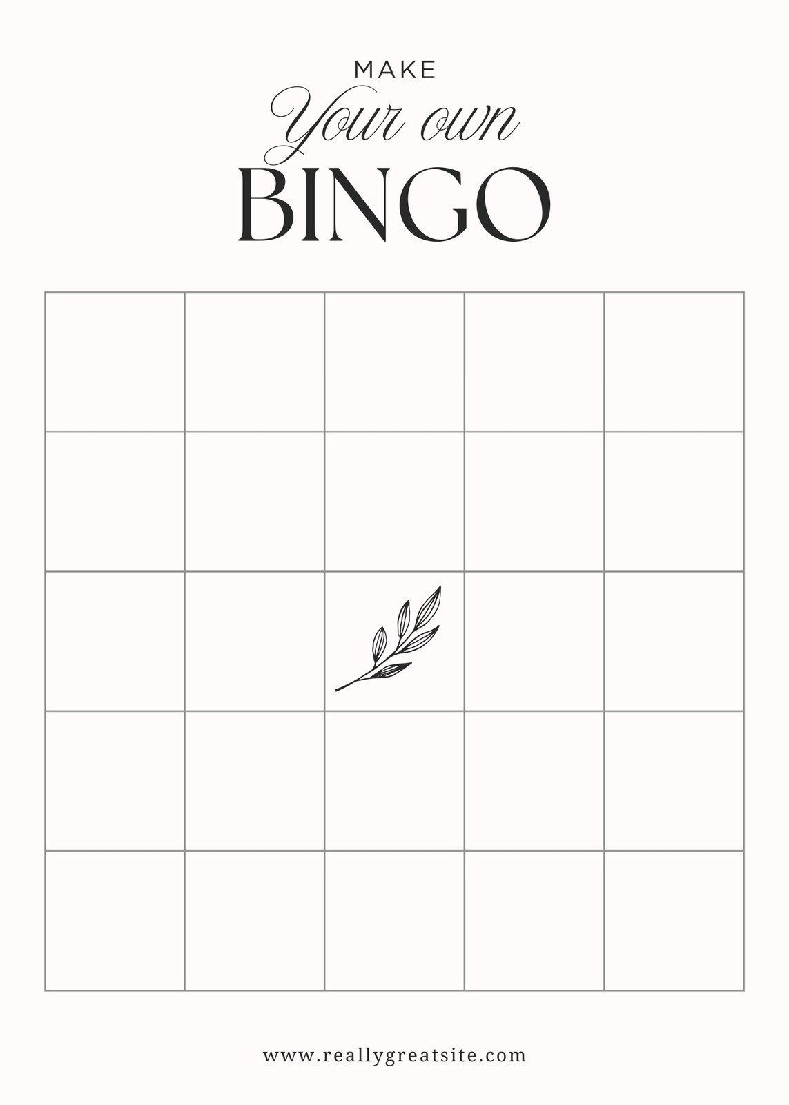 Free Bingo Card Templates To Customize And Print | Canva with regard to Create Your Own Free Bingo Cards