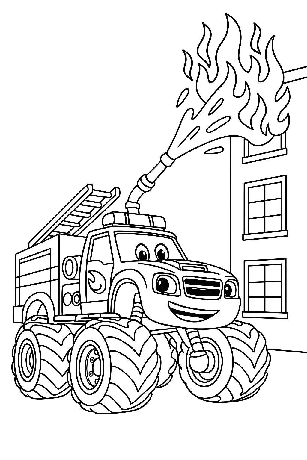 Free Blaze Coloring Pages Generator – 12 Blaze Coloring Pages To throughout Blaze Colouring Pages Printable