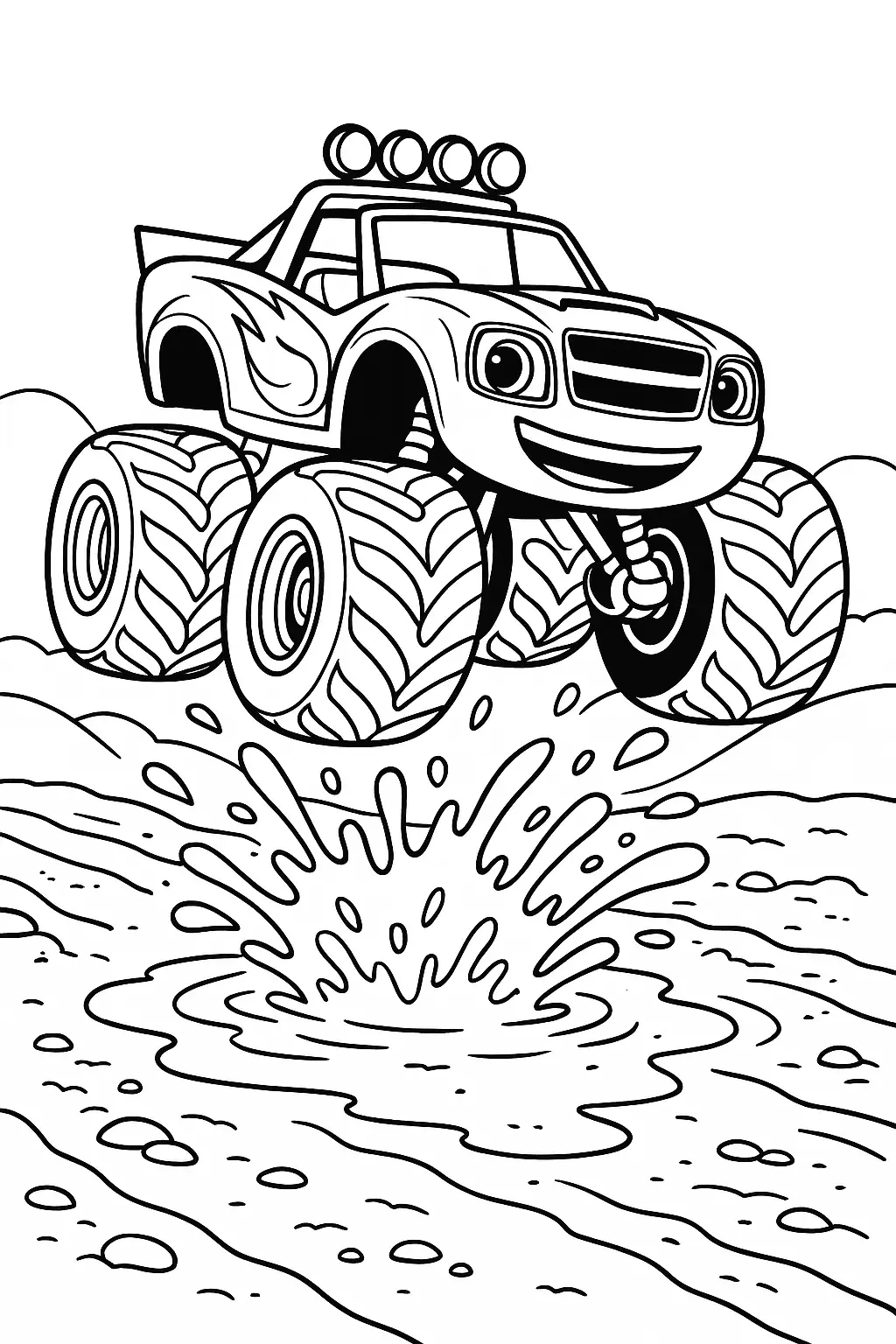 Free Blaze Coloring Pages Generator – 12 Blaze Coloring Pages To with Blaze Colouring Pages Printable