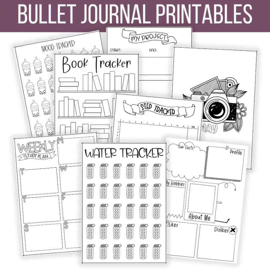 Free Bullet Journal Printables | Masha Plans inside Free Printable Journal Sheets