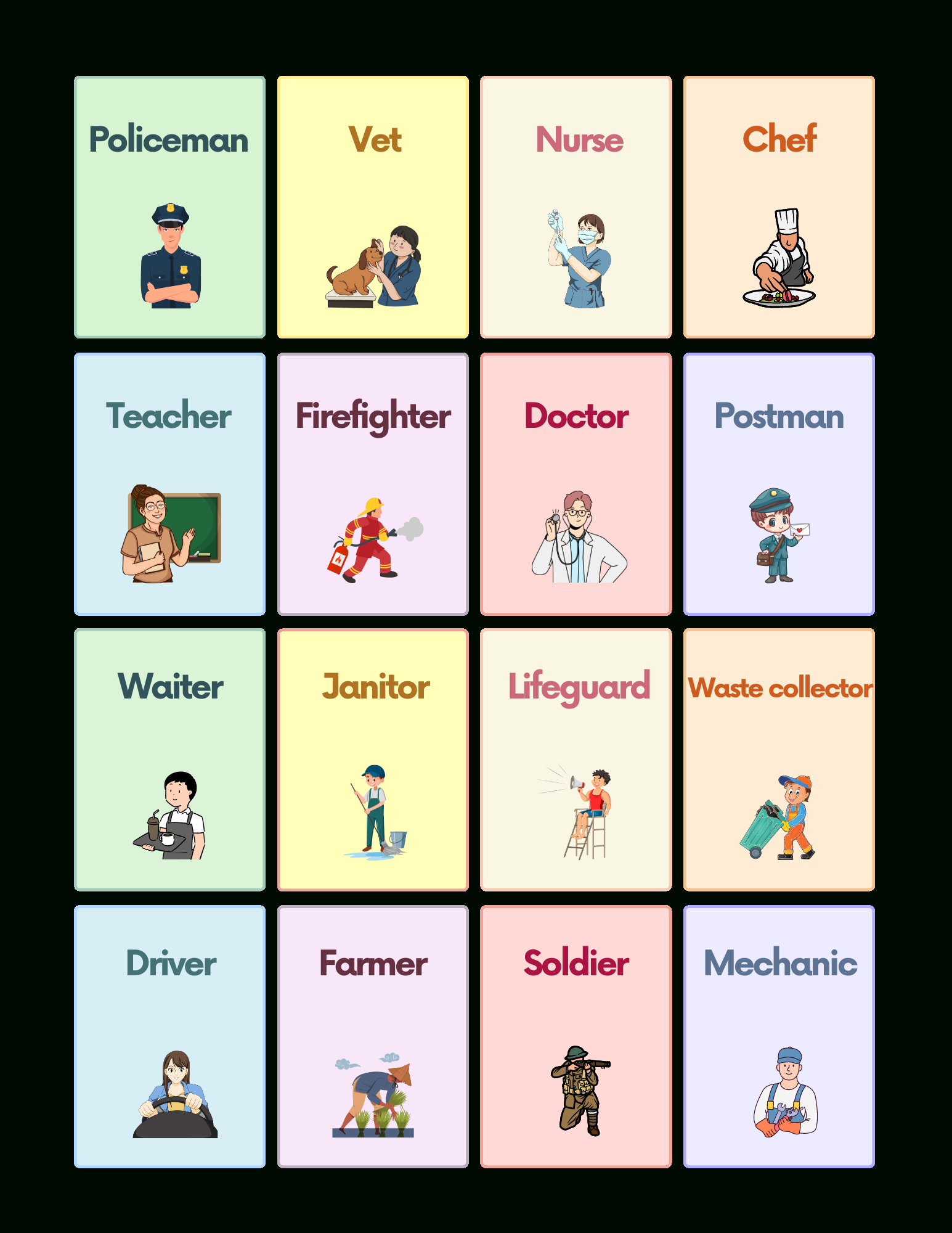 Free Community Helpers Flashcards For Autism And Speech Therapy with Free Printable Community Helpers Flashcards
