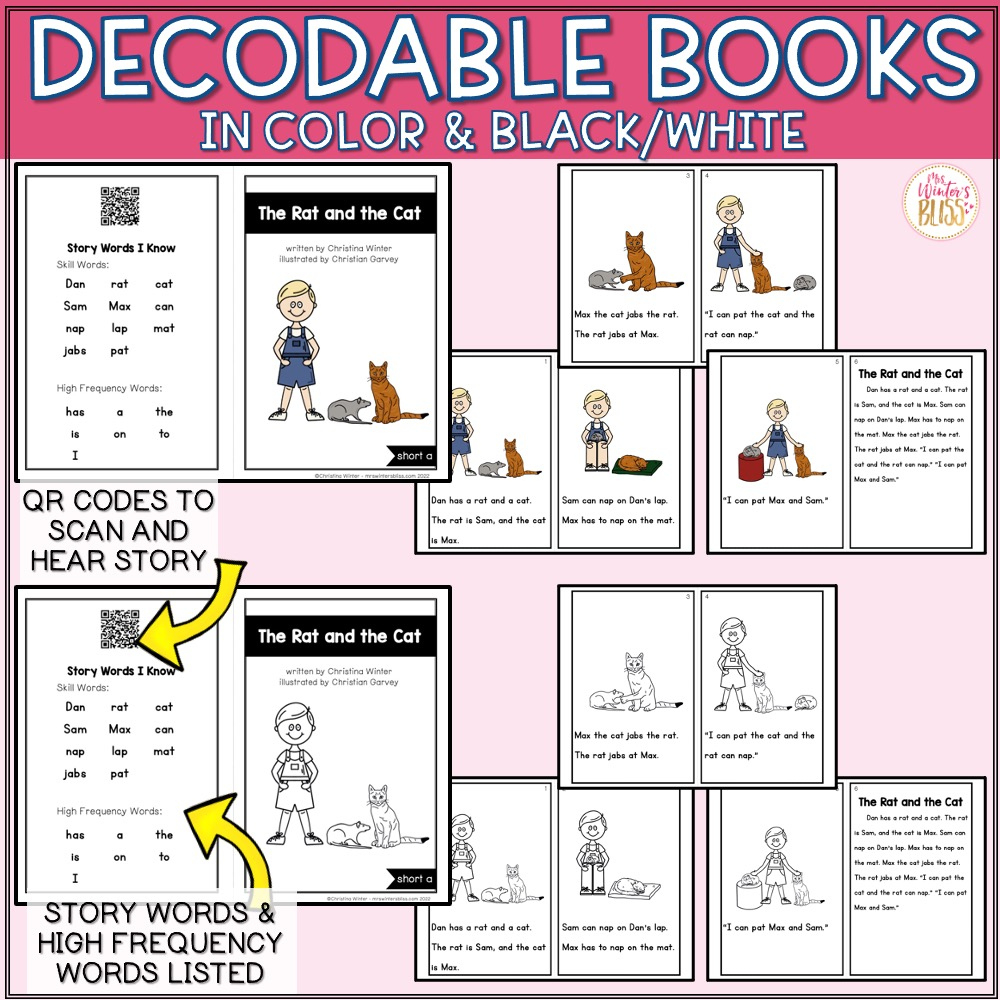 Free Decodable Books With Comprehension Questions - Lead In within Printable Decodable Books Free