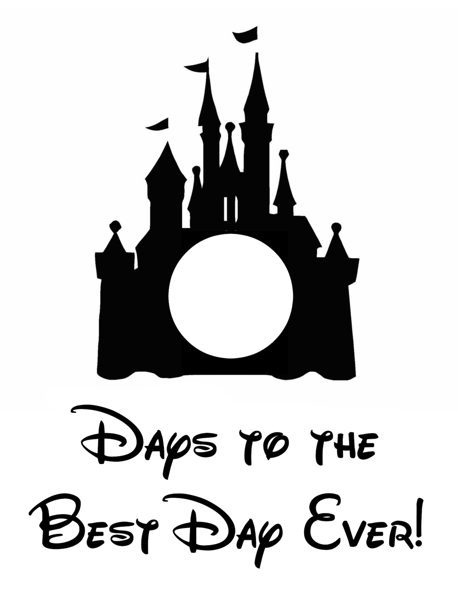 Free Disney World Countdown Printable - Life. Family. Joy within Disney World Free Printables