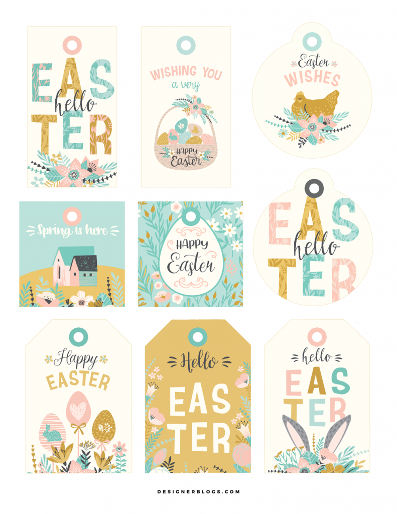 Free Easter Gift Tags Printable - Designer Blogs intended for Free Easter Gift Tags Printables