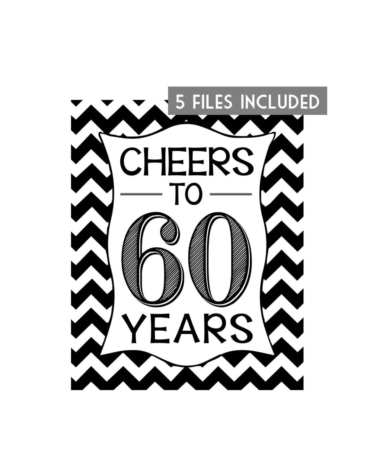 Free Happy 60Th Birthday Printable Signs, Download Free Happy 60Th in Free 60th Birthday Printables