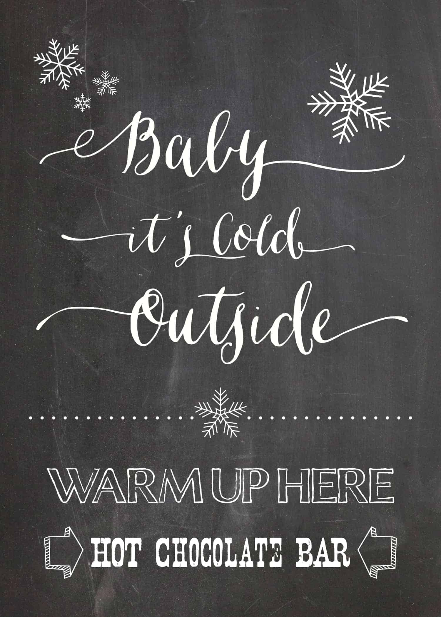 Free Hot Chocolate Bar Printable | Mountainmodernlife in Printable Hot Chocolate Bar Sign