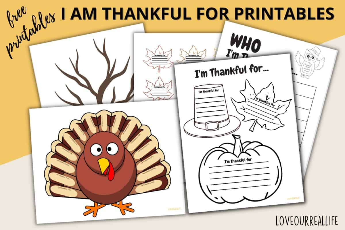 Free I&amp;#039;M Thankful For Printable And Worksheets For Kids ⋆ Love with I am Thankful For Free Printable Sheets For Preschoolers