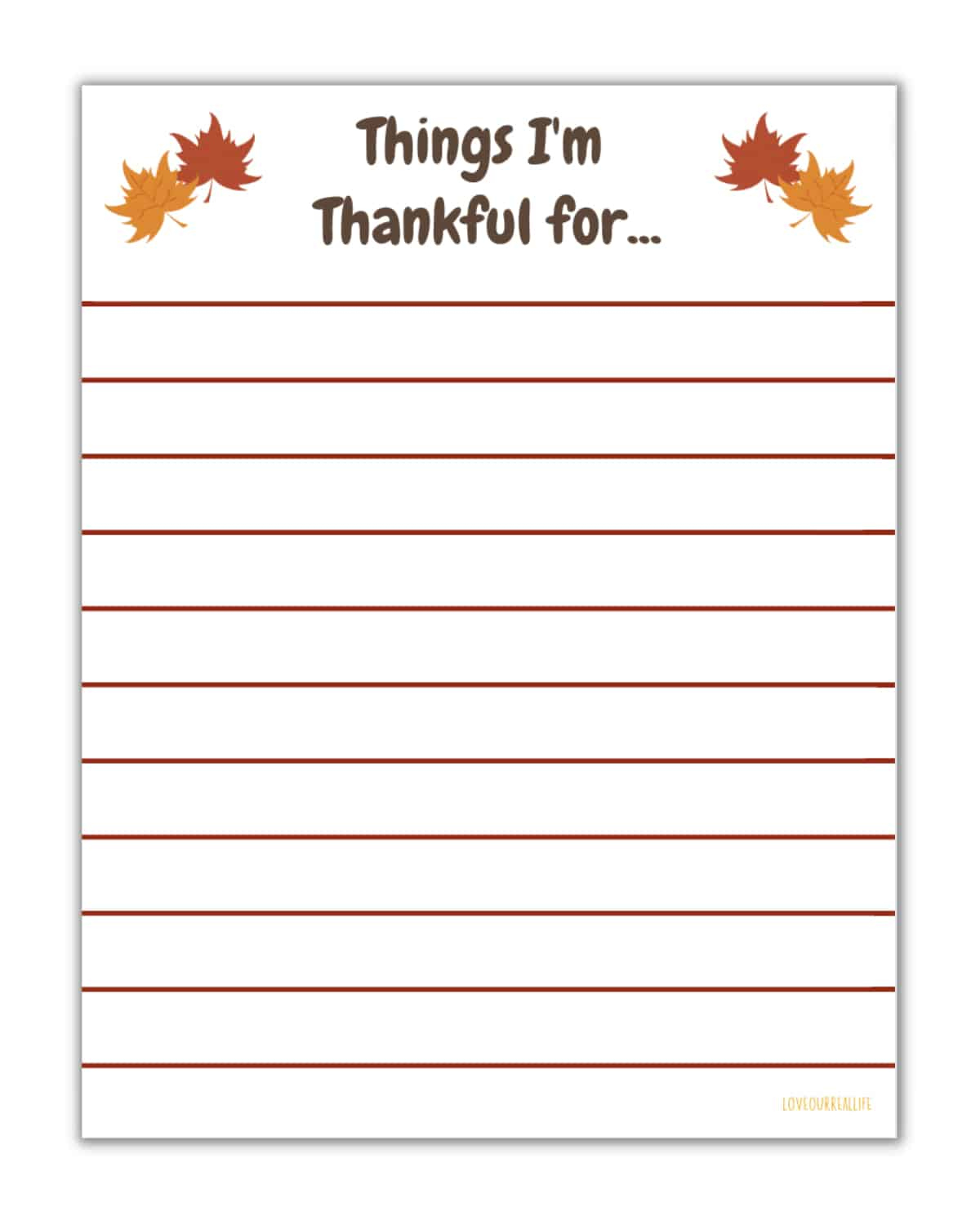 Free I&amp;#039;M Thankful For Printable And Worksheets For Kids ⋆ Love with regard to I am Thankful For Grame Printable