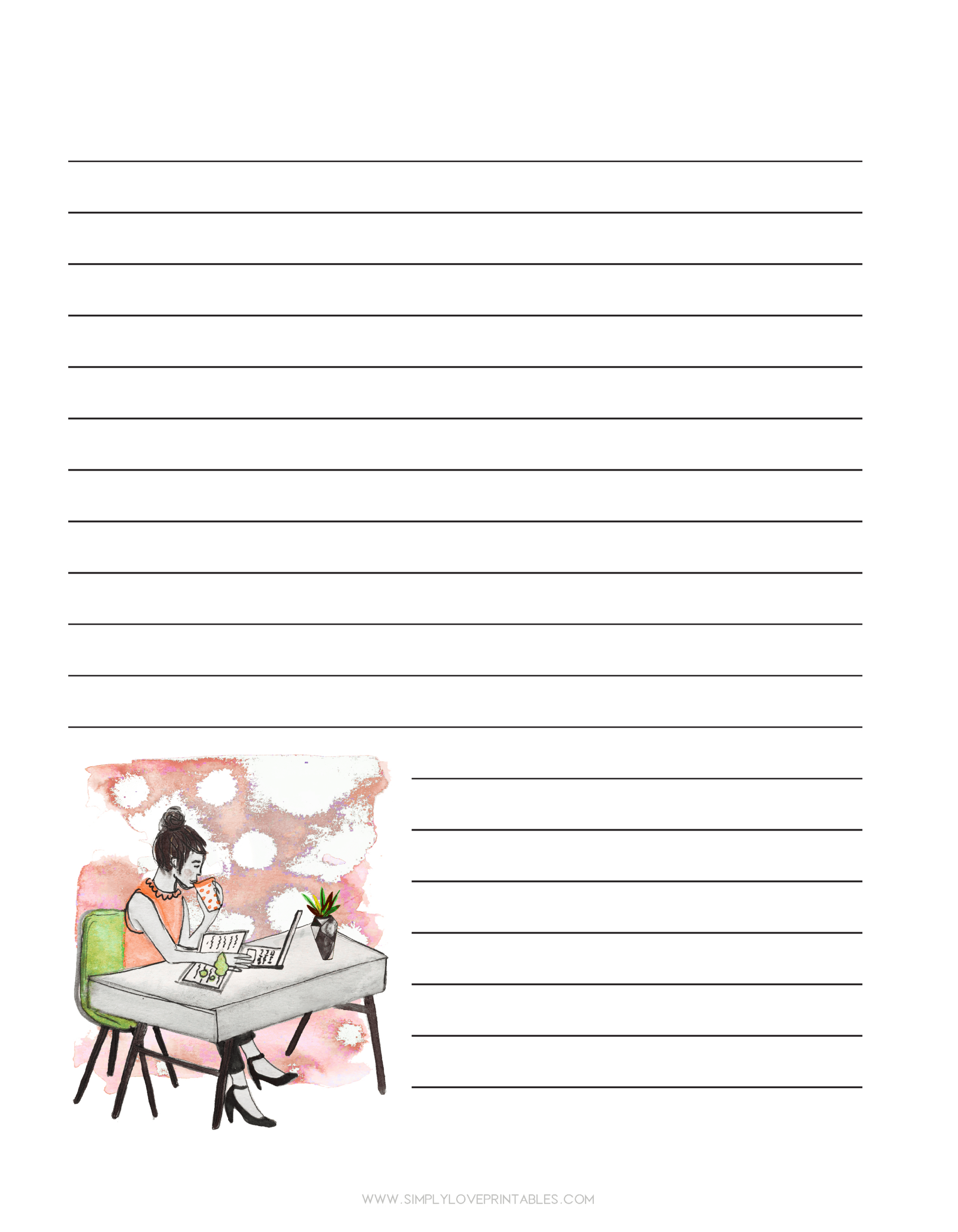 Free Journal Printable Pages - Simply Love Printables in Free Printable Journaling Pages