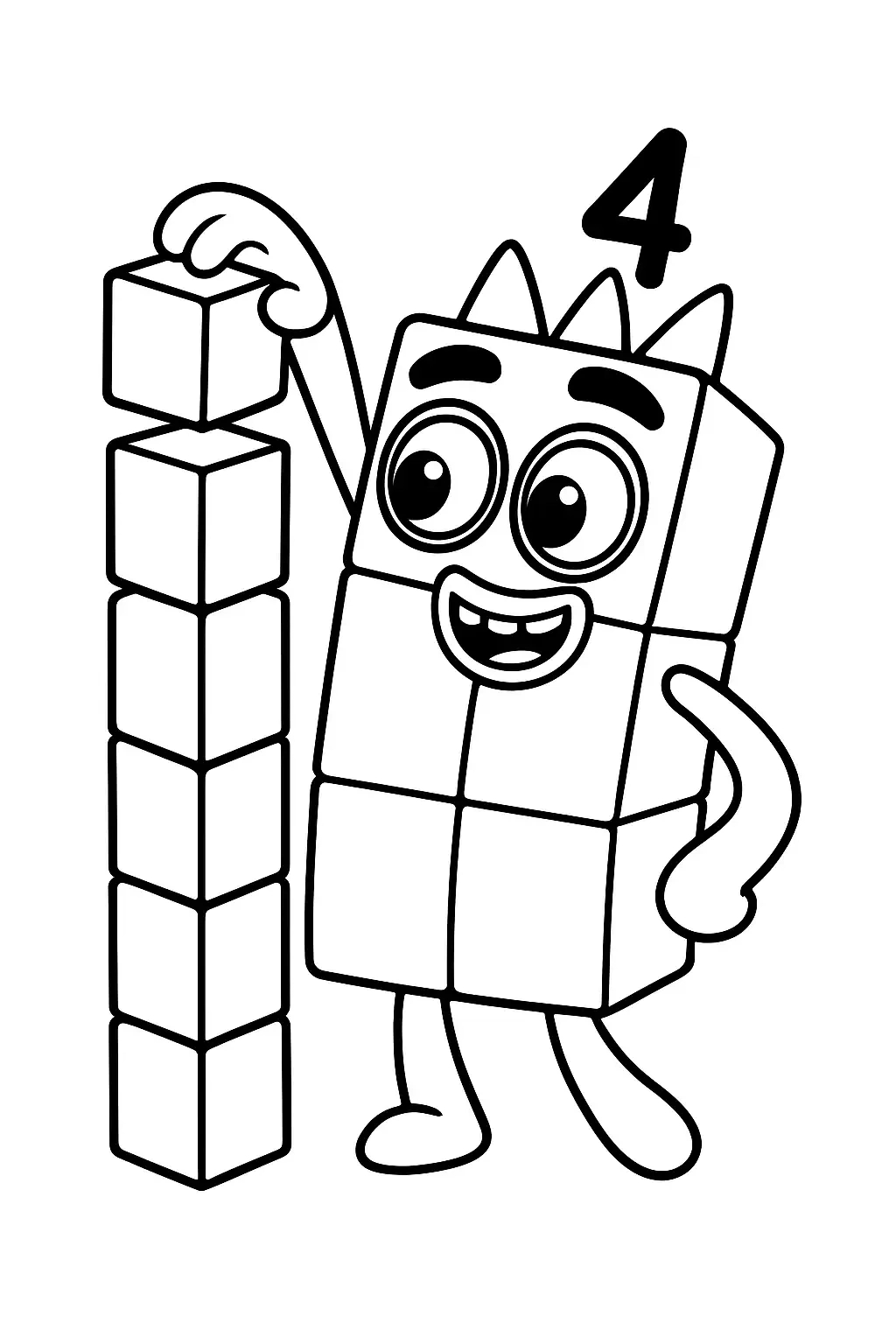 Free Number Blocks Coloring Pages Generator – 14 Number Blocks within Numberblocks Printables Free