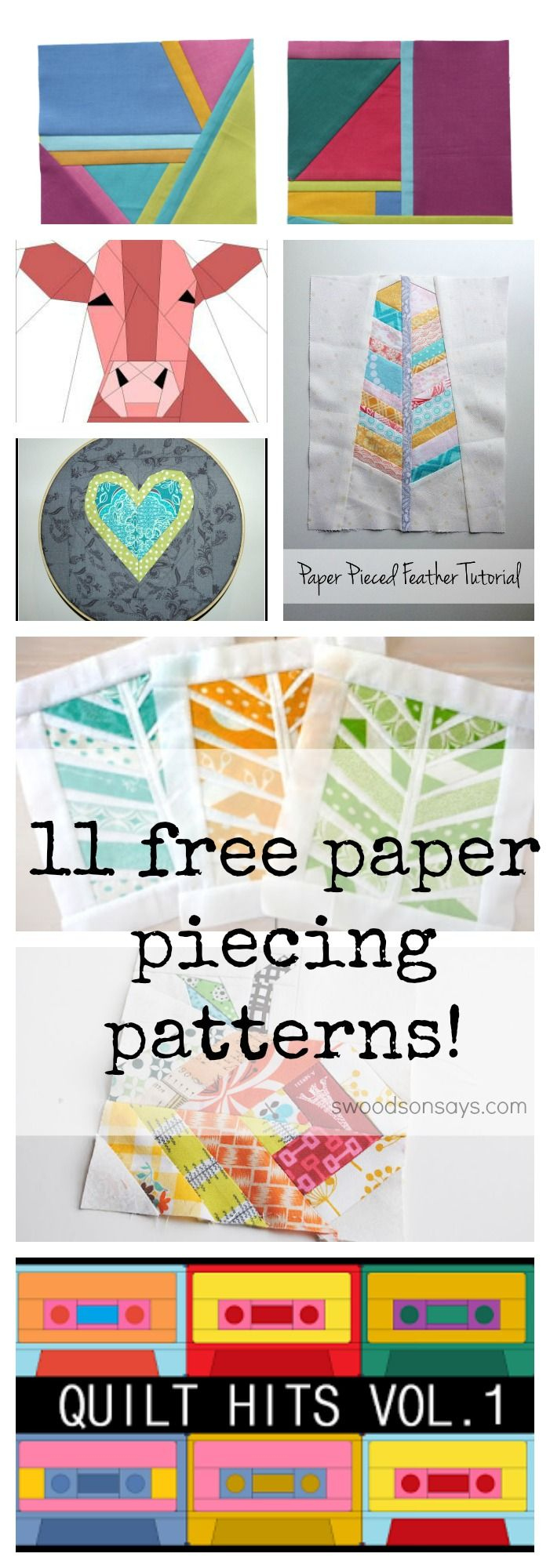 Free Paper Piecing Patterns To Download And Sew inside Free Printable Paper Piecing Templates