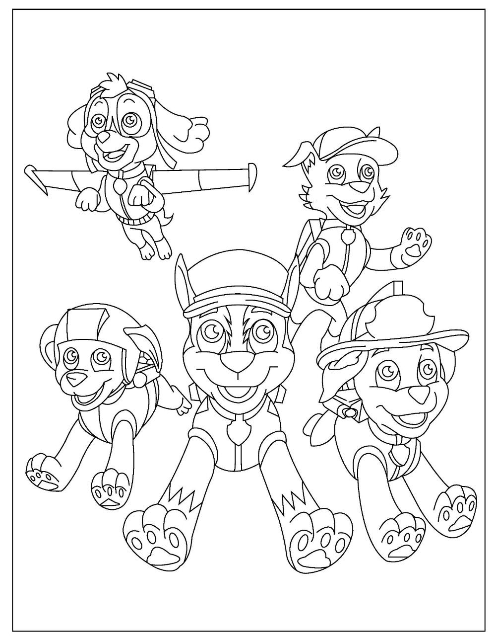 Free Paw Patrol Coloring Pages (Download Pdf Printables) pertaining to Pdf Free Paw Patrol Printables
