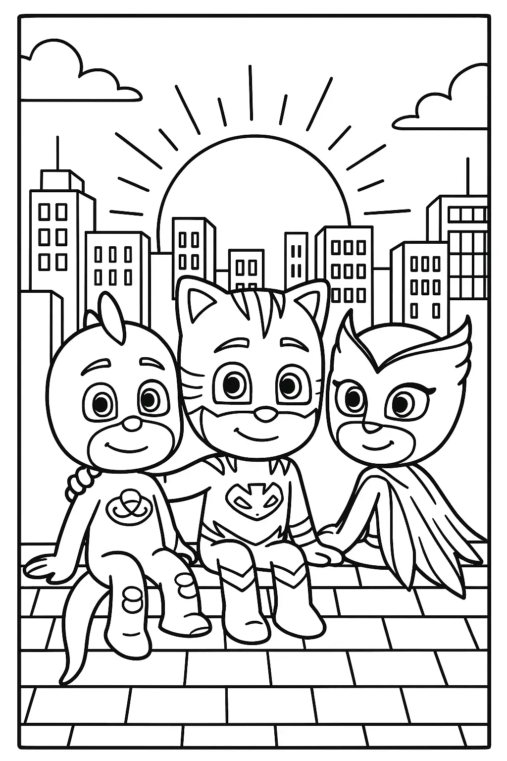 Free Pj Mask Coloring Pages Generator – 16 Pj Mask Coloring Pages throughout Pj Mask Free Printables