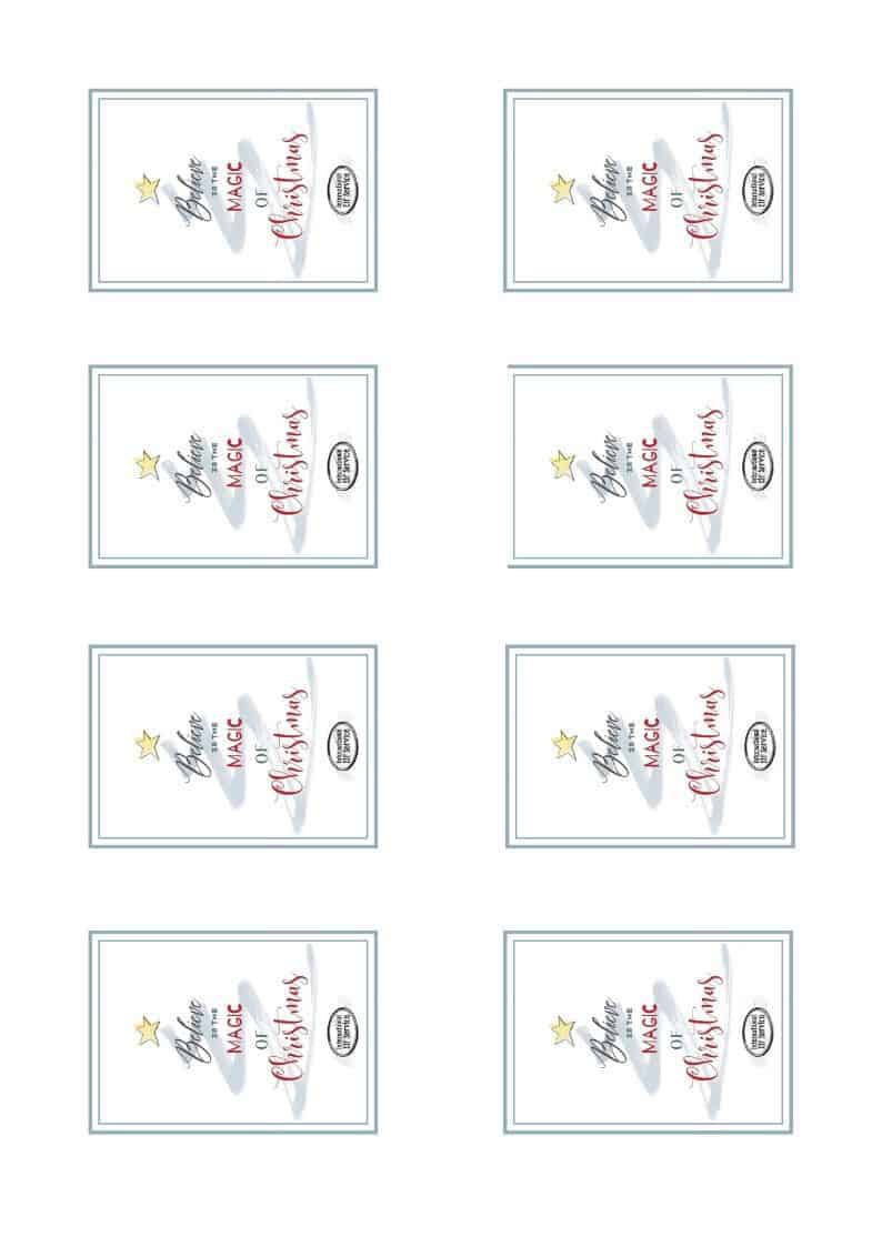 Free Polar Express Christmas Bell Tags Printable - International pertaining to Free Printable Polar Express Bell Tags