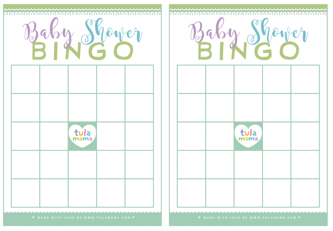 Free Printable Baby Shower Bingo with Free Blank Baby Shower Bingo Cards