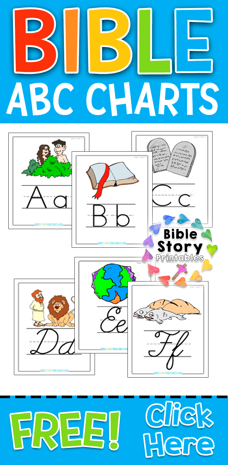 Free Printable Bible Alphabet Charts: Print & Cursive regarding Bible Abc Printables Free