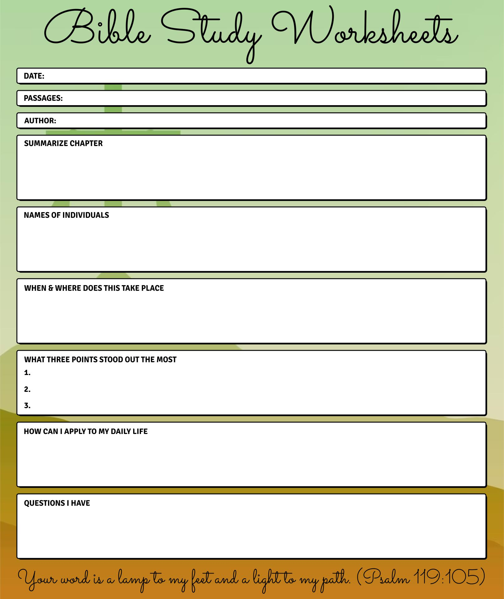 Free Printable Bible Study Worksheet — Bespoke Grace - Worksheets pertaining to Bible Study Free Printable Worksheets