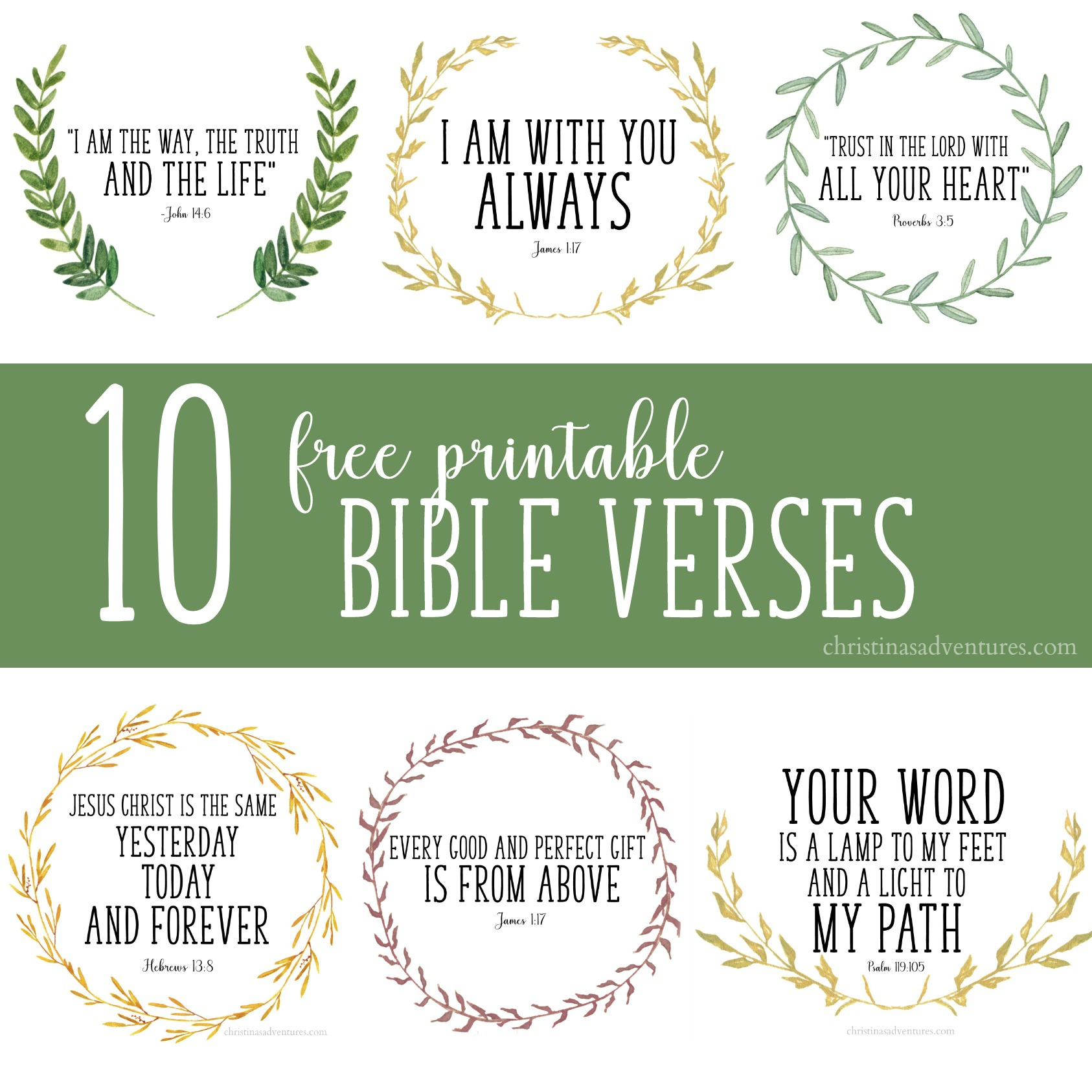 Free Printable Bible Verses - Christina Maria Blog with Free Printable Scripture Verses