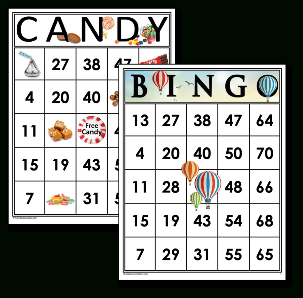 Free Printable Bingo Cards - Activity Connection inside Free Printable Number Bingo Cards