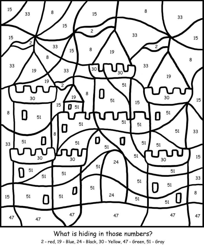 Free Printable Colornumber Coloring Pages - Best Coloring in Color By Number Worksheet Printable