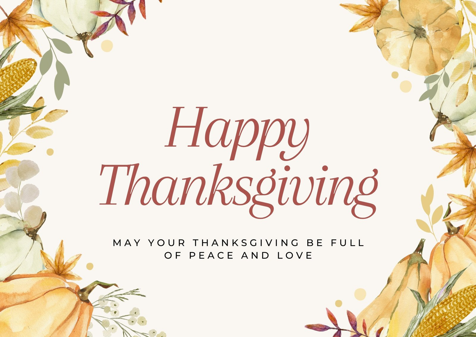 Free Printable, Customizable Thanksgiving Card Templates | Canva pertaining to Free Printable Thanksgiving Postcards