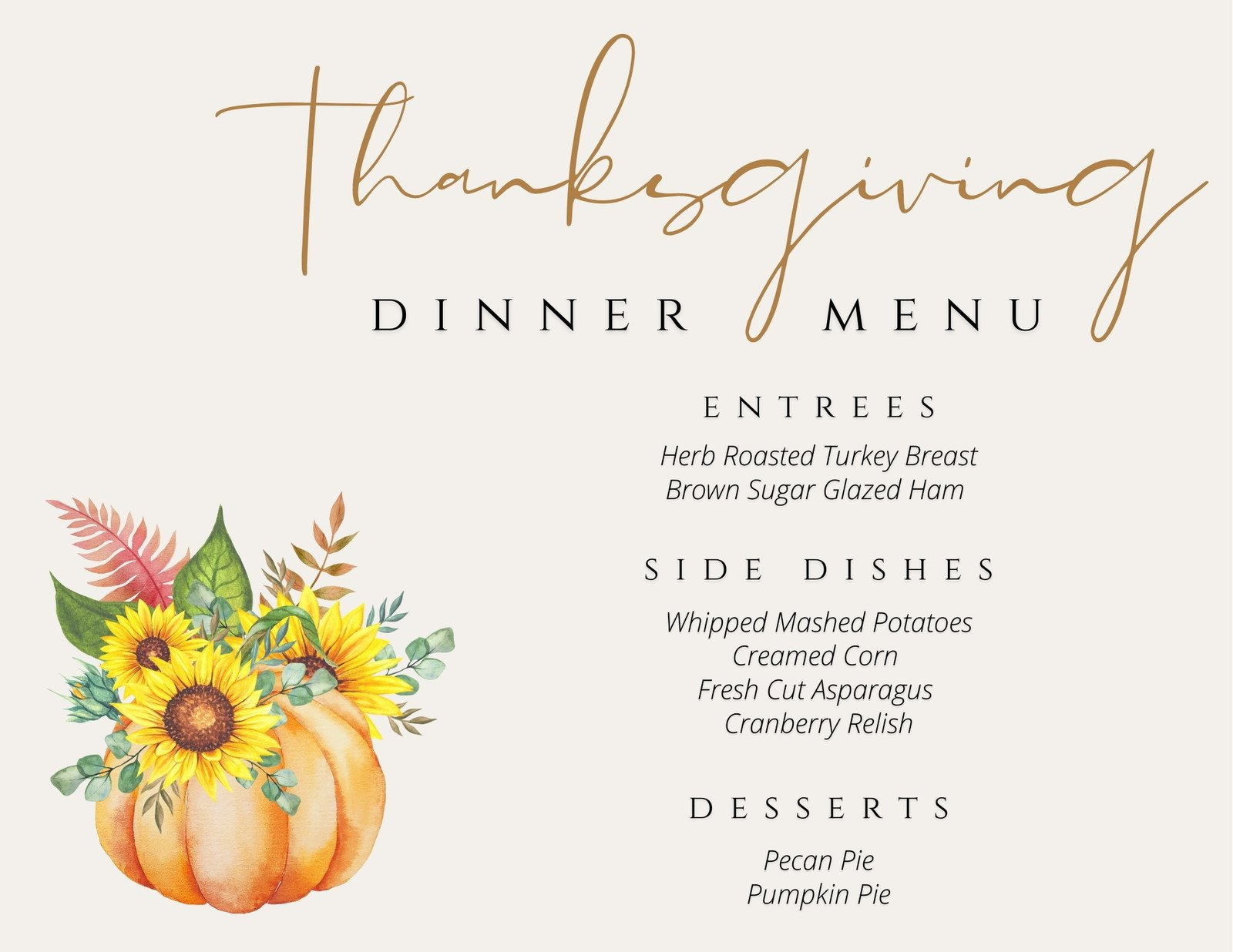 Free Printable, Customizable Thanksgiving Menu Templates | Canva for Thanksgiving Menu Cards Templates