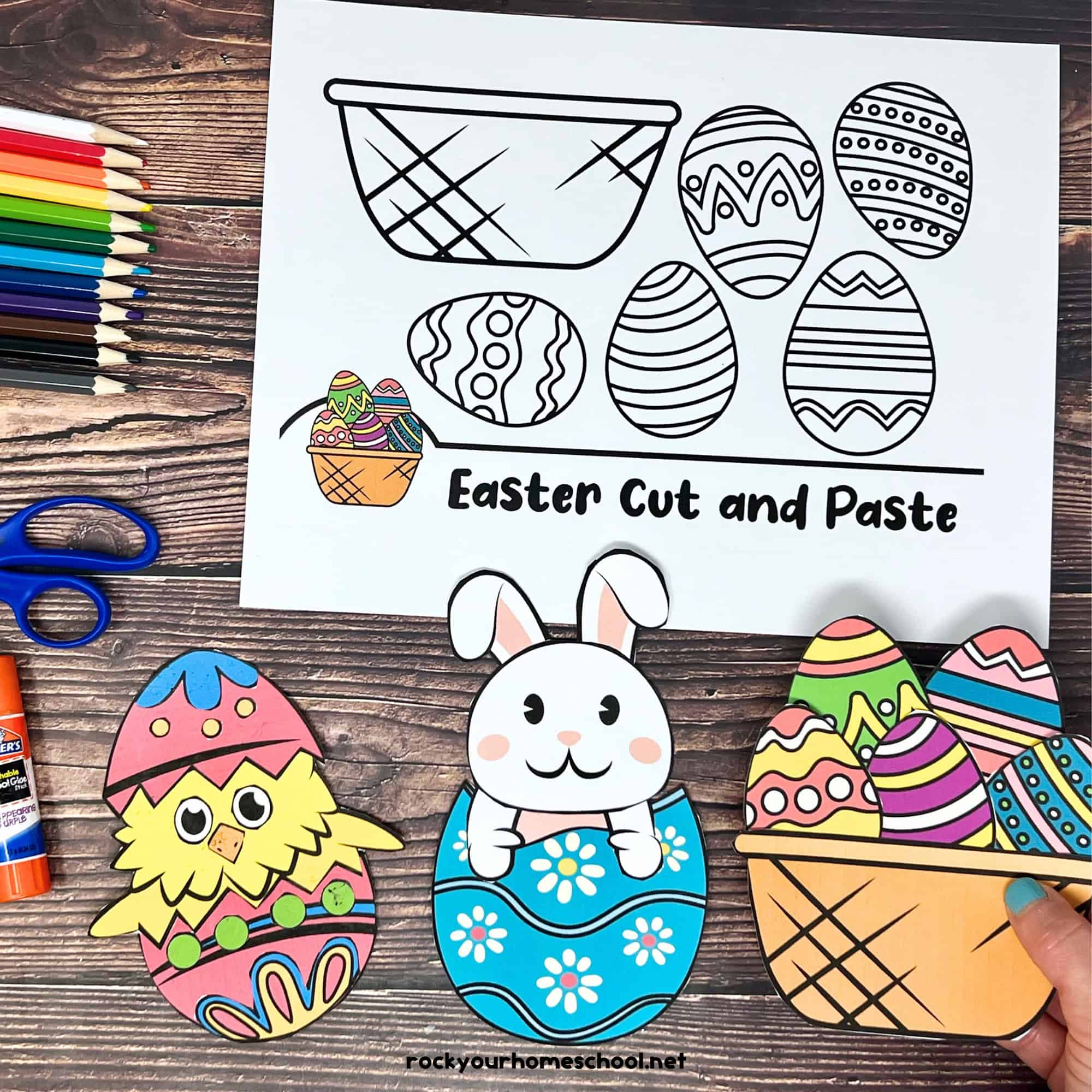 Free Printable Easter Crafts For Kids: Cute Cut And Paste Activities throughout Easter Craft Free Printable