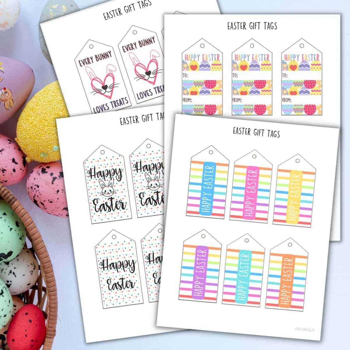 Free Printable Easter Gift Tags For Easter Baskets Or Gifts throughout Free Printable Easter Basket Tags