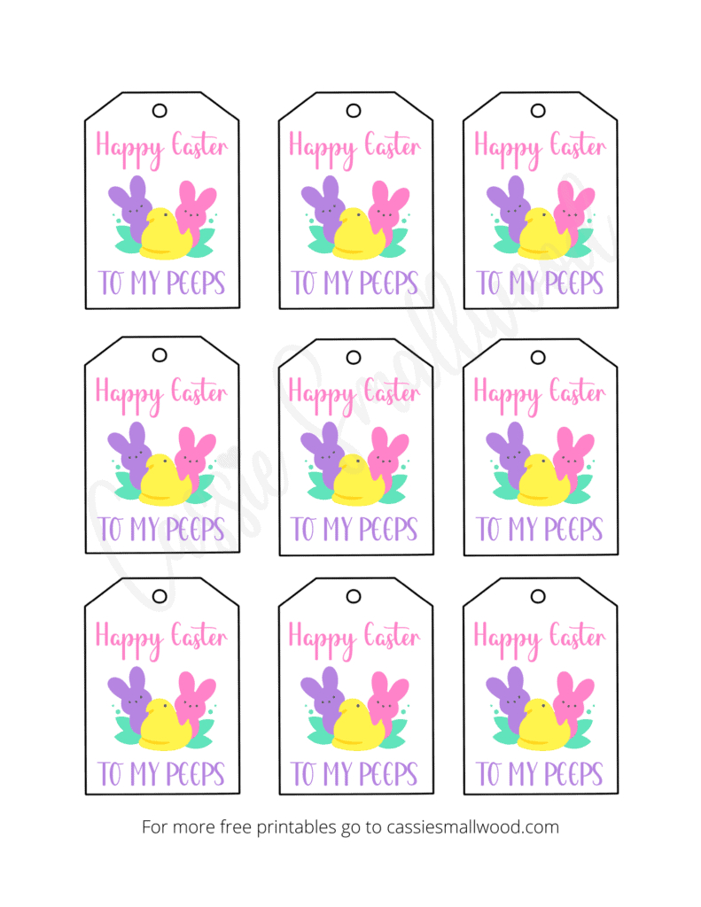 Free Printable Easter Tags {20 Unique Designs} - Cassie Smallwood with Printable Easter Gift Tags Free