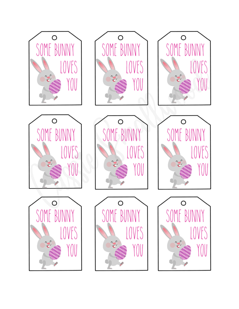 Free Printable Easter Tags {20 Unique Designs} - Cassie Smallwood with regard to Free Easter Tags Printable
