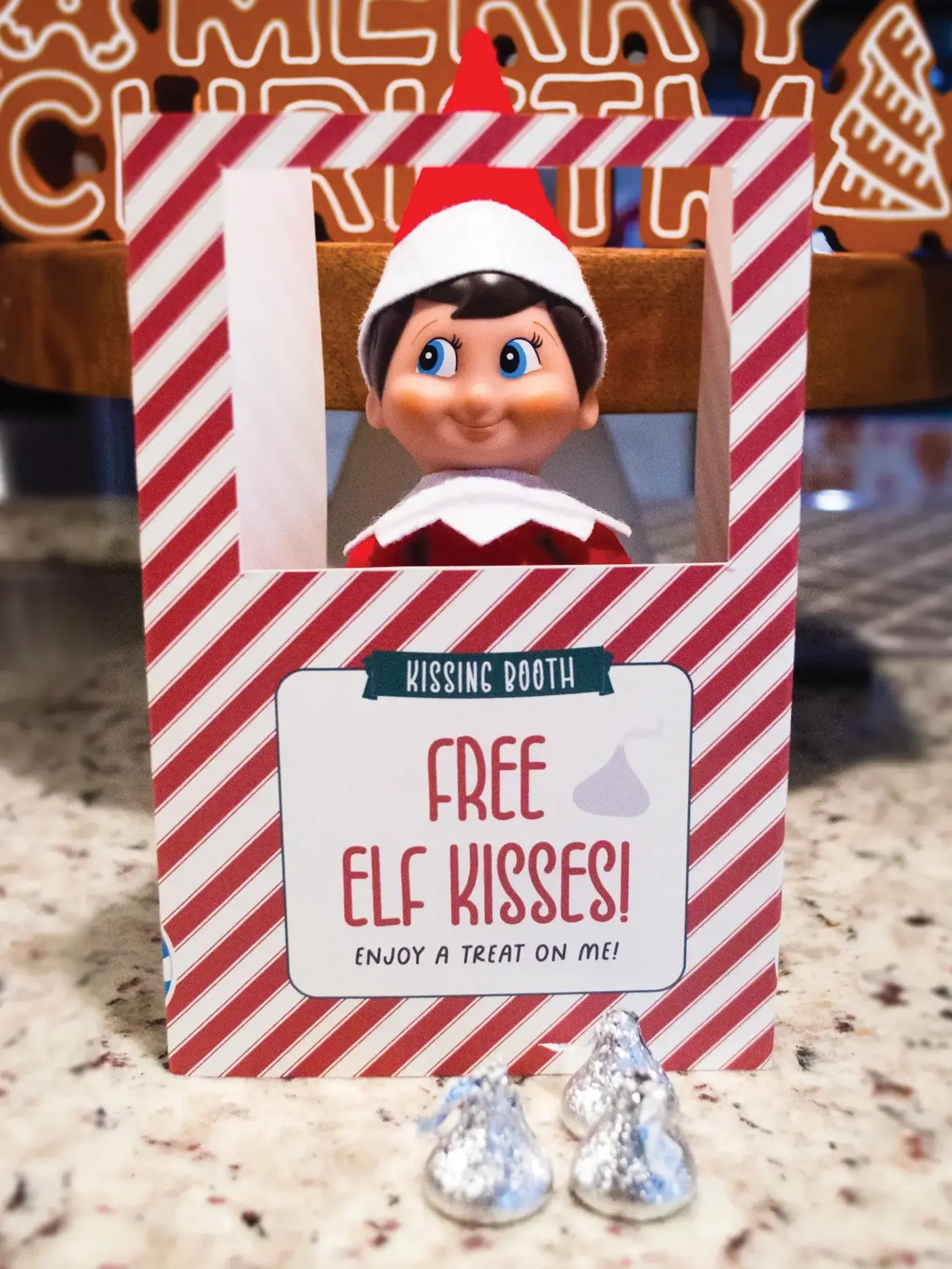 Free Printable Elf On The Shelf Kissing Booth - Favorite Printables pertaining to Free Printable Kissing Booth For Elf On The Shelf