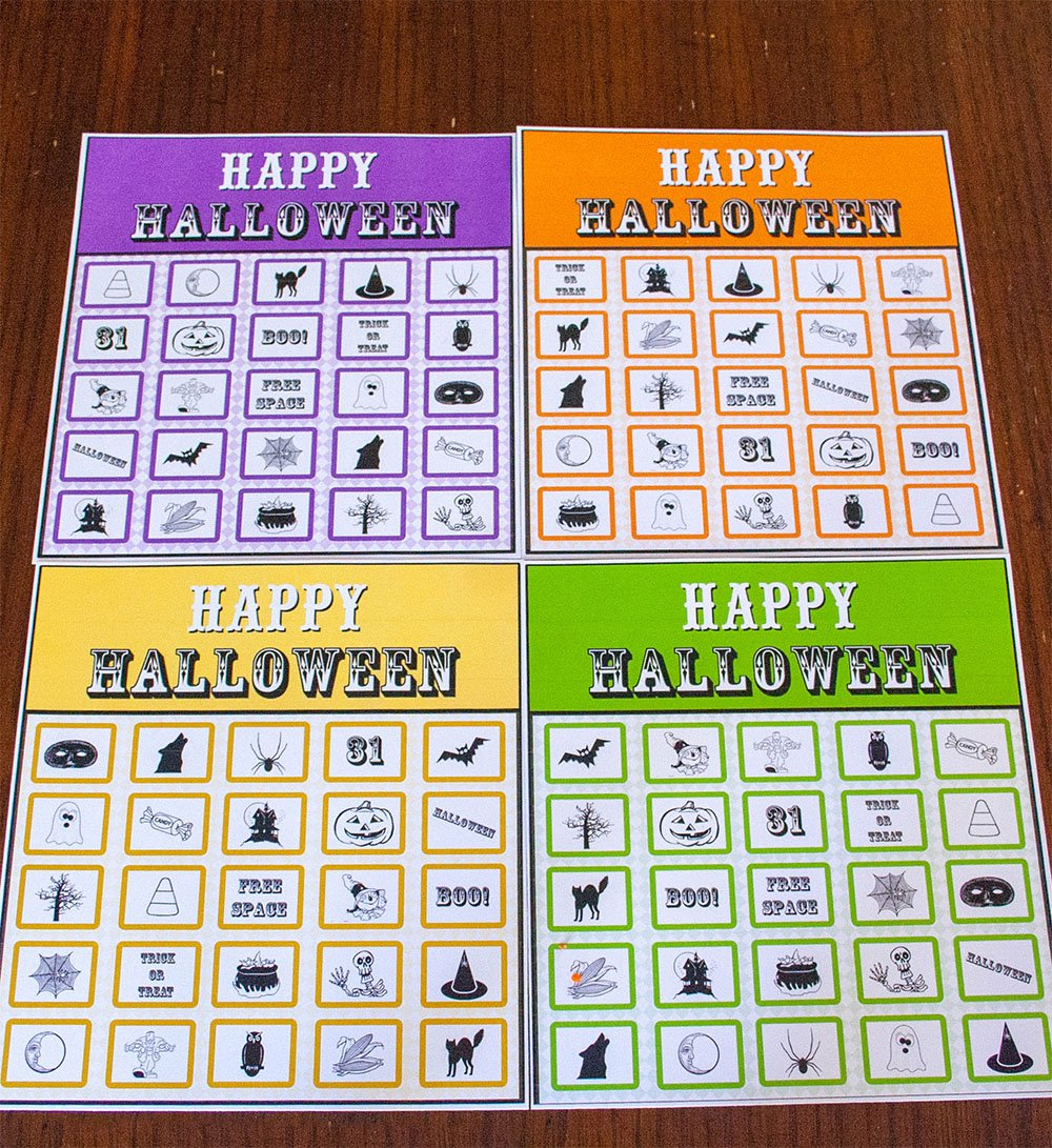 Free Printable Halloween Bingo Cards! - The Merchant Baker throughout Free Printable Halloween Bingo Cards For 20 Players