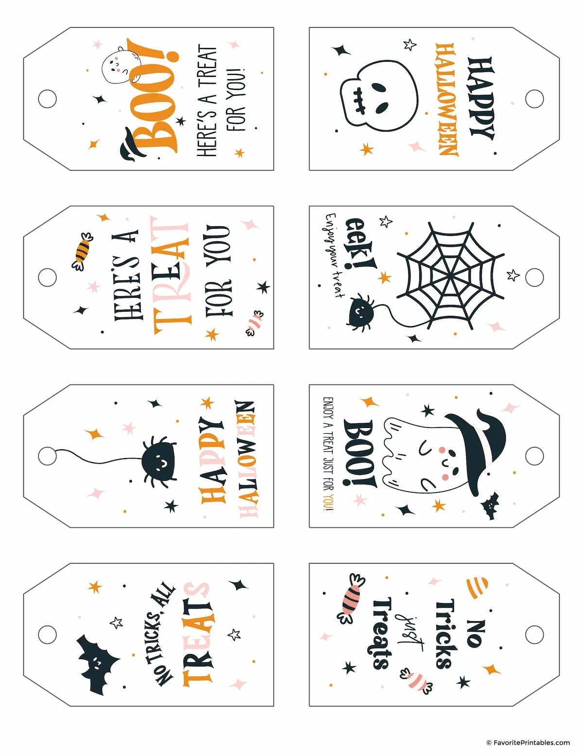 Free Printable Halloween Treat Bag Tags - Favorite Printables throughout Halloween Treat Tags Free Printable