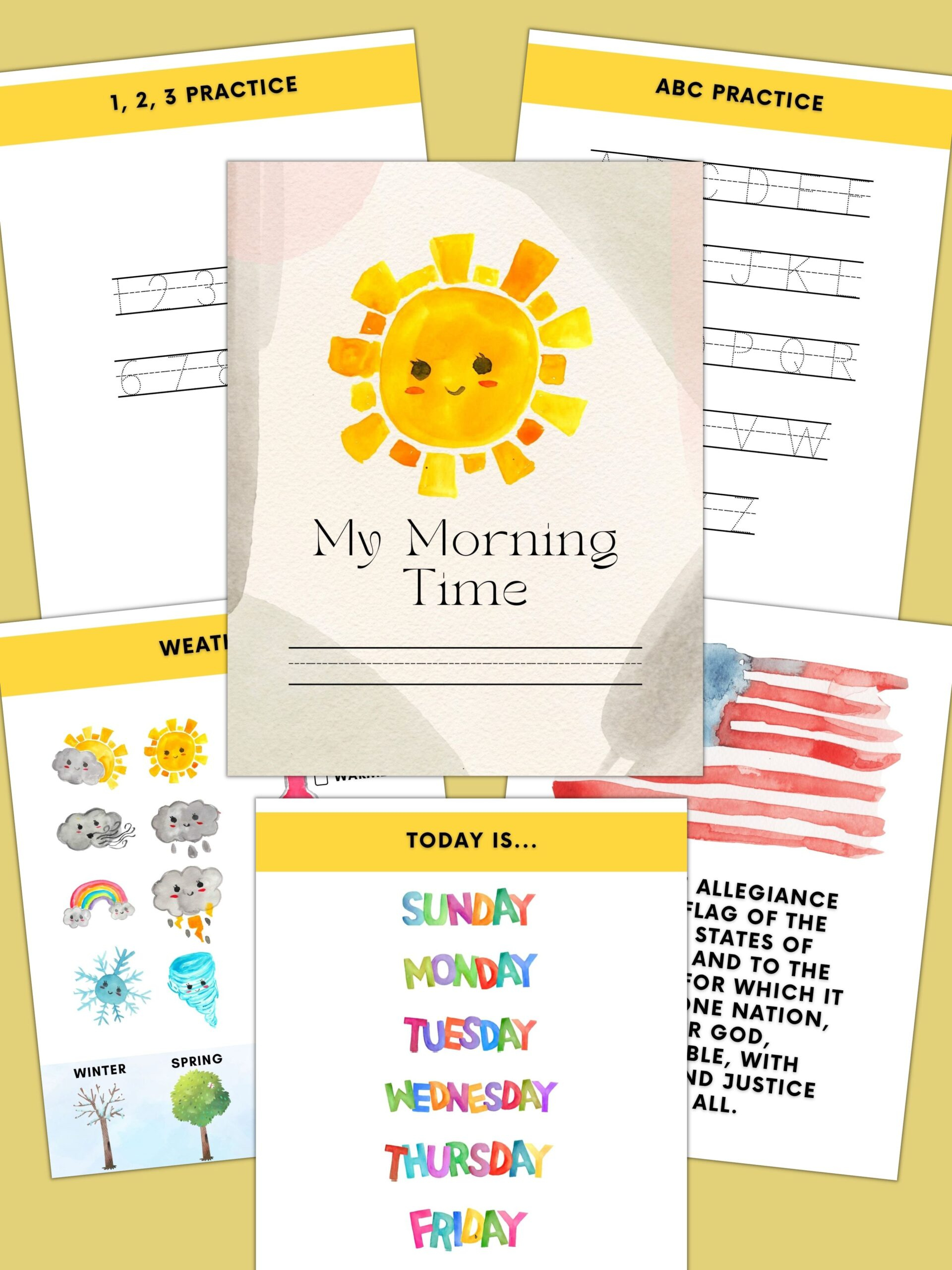 Free Printable Homeschool Morning Menu (Customizable) | Healing Home with regard to Morning Menu Free Printables