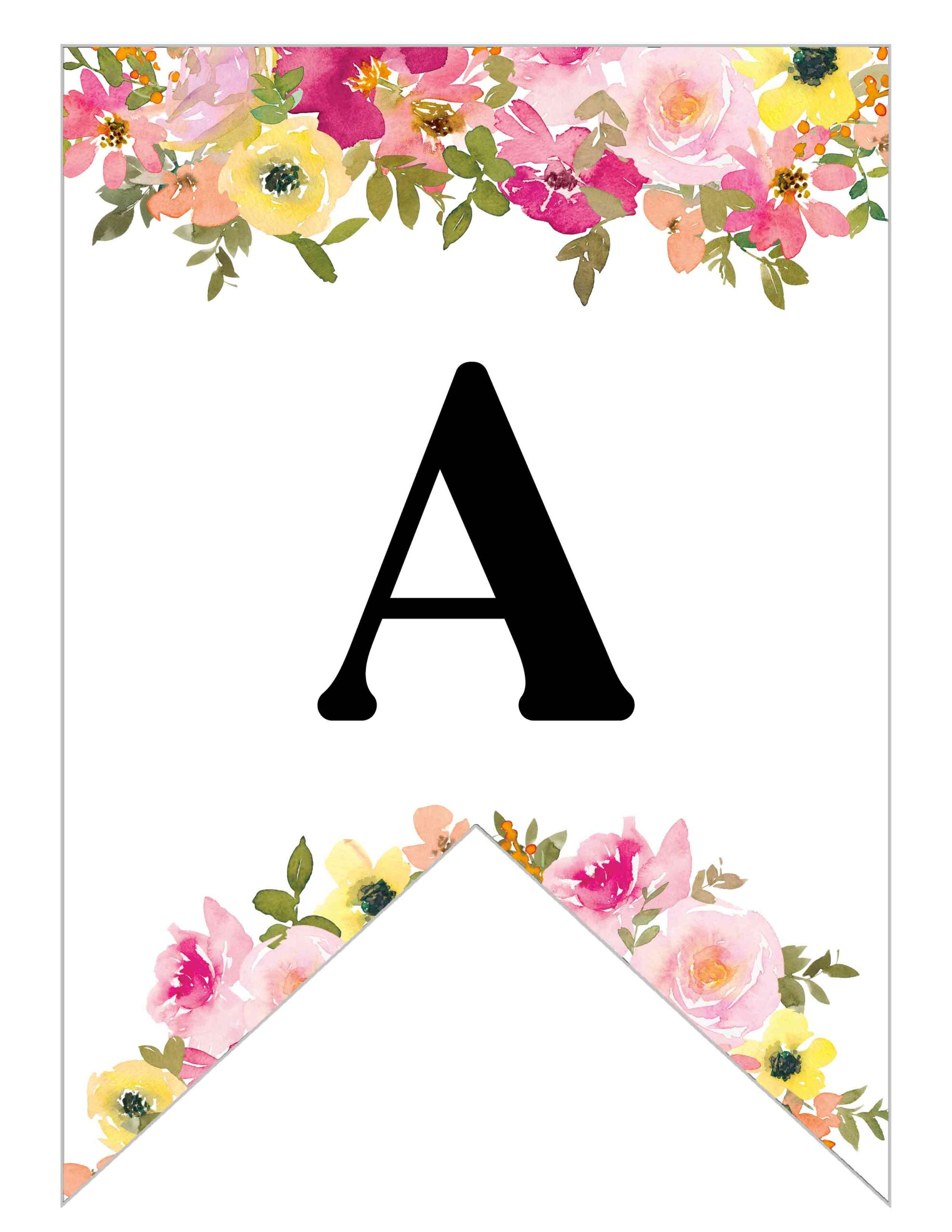 Free Printable Letters For Banners Entire Alphabet - Printable intended for Free Printable Letters For Banners Entire Alphabet