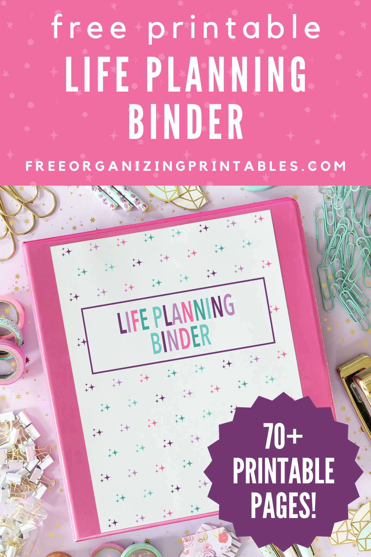 Free Printable Life Planning Binder | Free Organizing Printables in Life Binder Free Printables