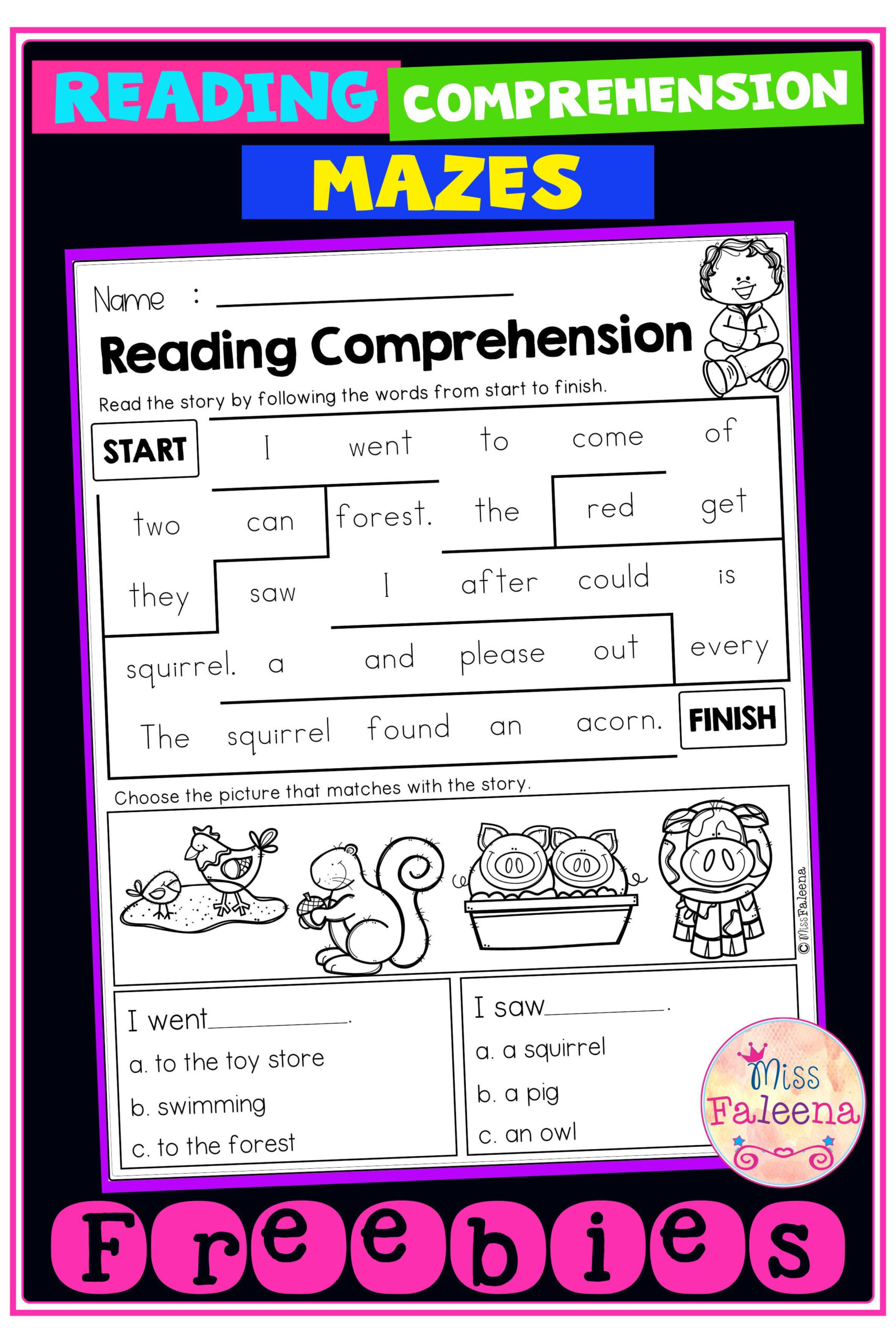 Free Printable Maze Reading Passages, Download Free Printable Maze in Free Printable Maze Reading Passages