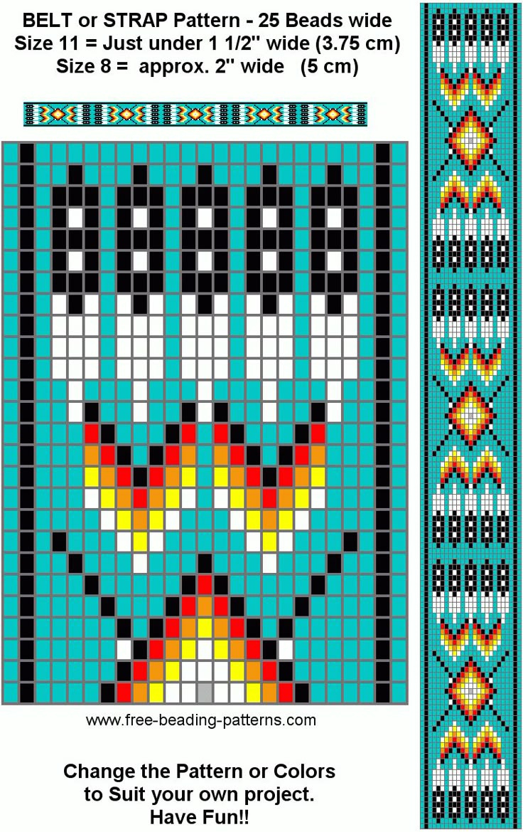 Free Printable Native American Beading Patterns - Free Printable pertaining to Free Printable Loom Beading Patterns