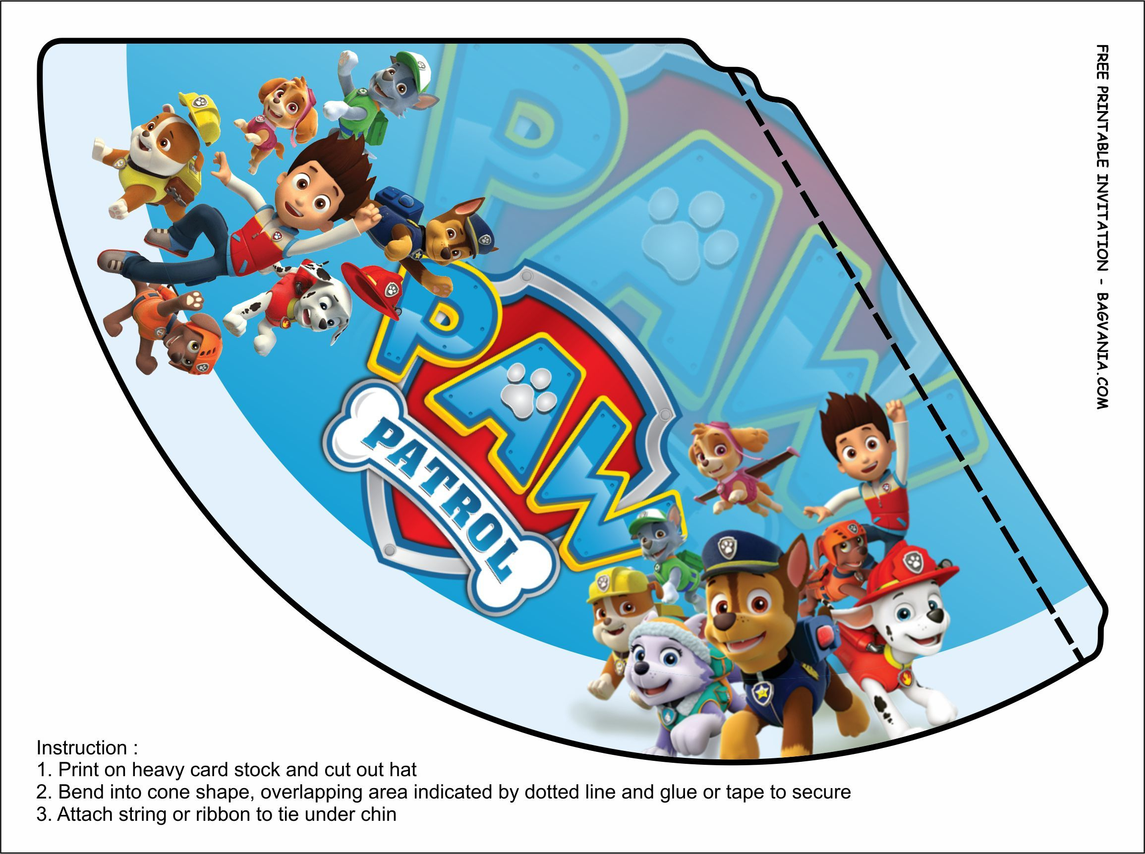 Free Printable Paw Patrol Birthday Party Kits Templates throughout Paw Patrol Party Printables Free